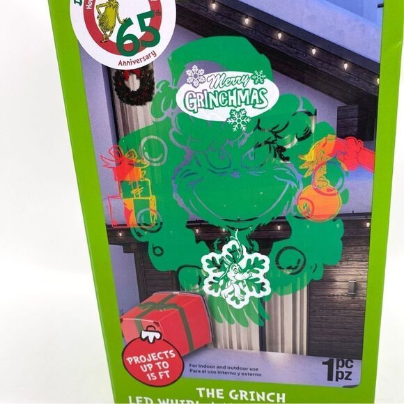 The Grinch LED Whirl A Motion and Static Projector Light Show New - Picture 5 of 6